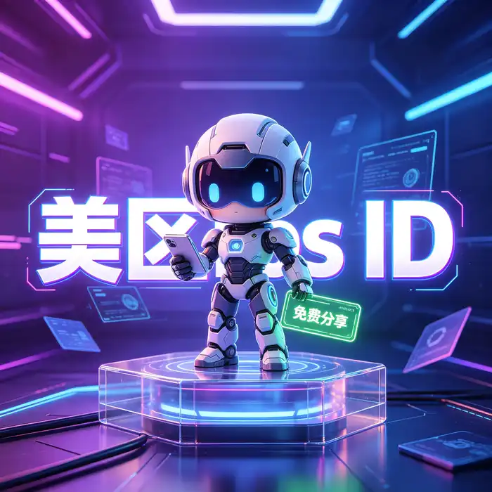 美区id、美区id账号与韩国区 Apple ID 注册指南的数字科技主题主视觉